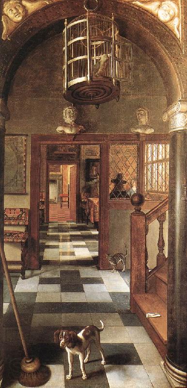 HOOGSTRATEN, Samuel van View of a Corridor af Germany oil painting art